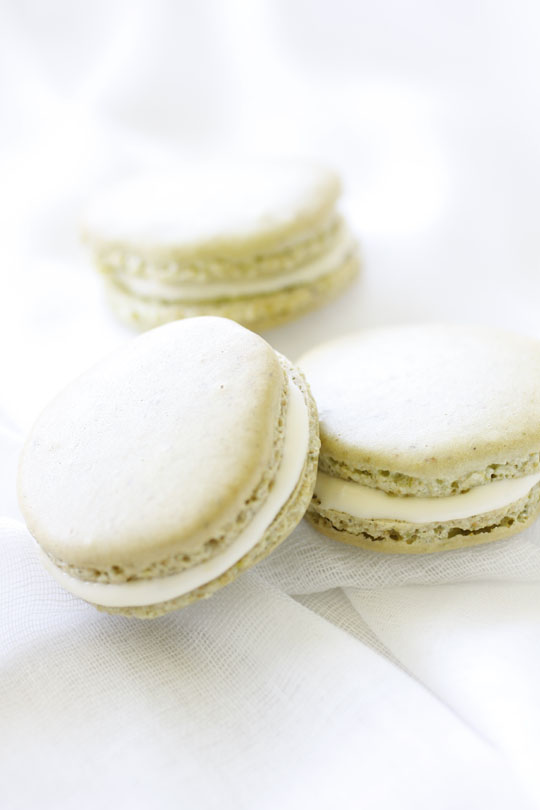 Pistachio and Lemon Macaron