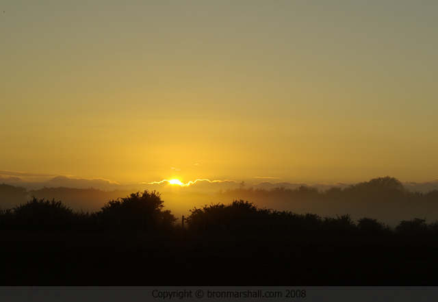 The Perfect Start to Our Easter Sunday - A
Glorious Sunrise over Our Back Paddocks