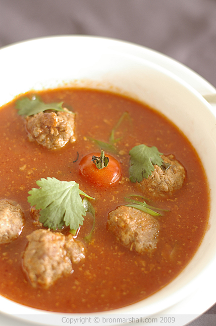 Thai'mato Meatball Soup